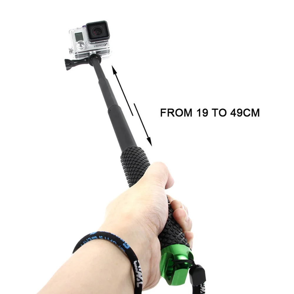 18~ 48 см мини-палка для селфи Выдвижной Штатив-монопод для GoPro HERO 6 5 4 3 сеанса