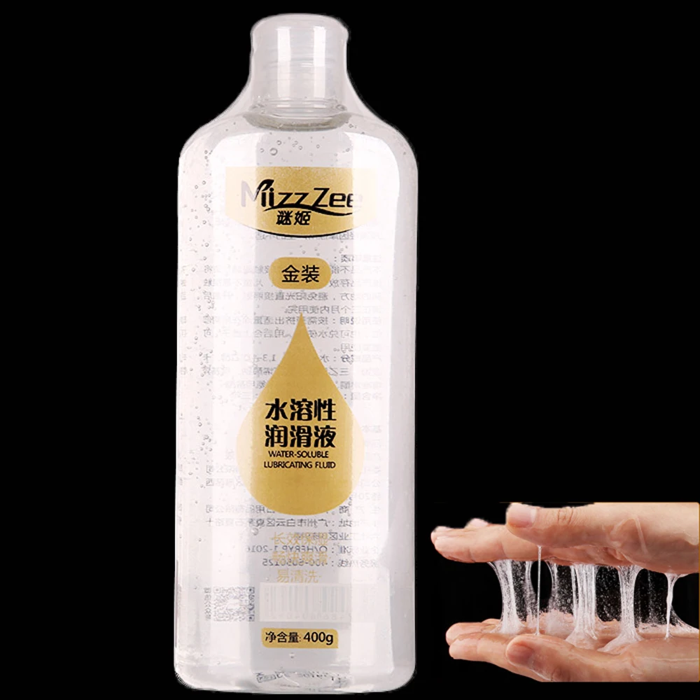 MizzZee-lubricante dorado mejorado para sexo, Gel de masaje lubricante, lubricante Anal, artículos íntimos para sexo, juguete para adultos, 400ML