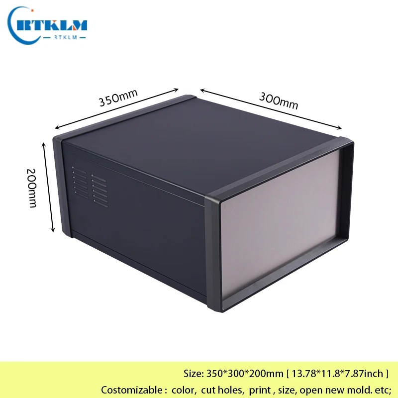 DIY-Projektbox, Eisen-Verbindungsgehäuse für elektronische Geräte, Metall-Instrumentengehäuse, große Größe 350 x 300 x 200 mm – Detail 4