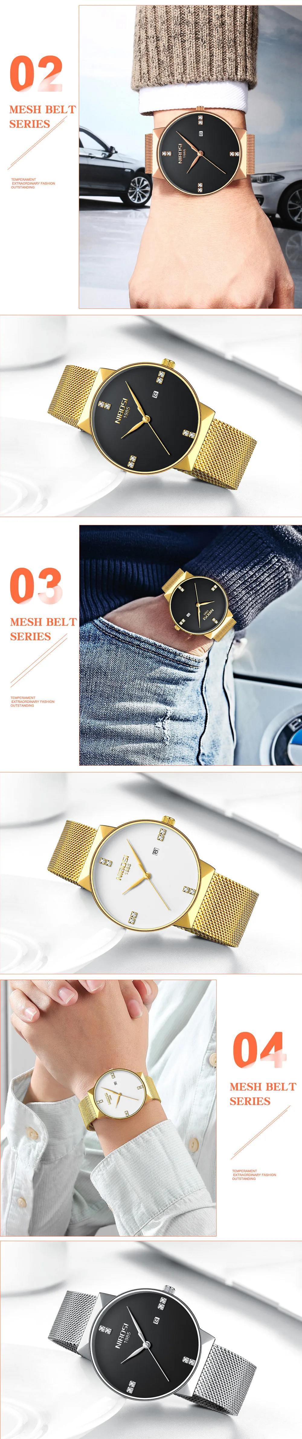 NIBOSI мужские s часы лучший бренд класса люкс водонепроницаемые Дата кварцевые часы мужские спортивные наручные часы мужские водонепроницаемые часы женские часы