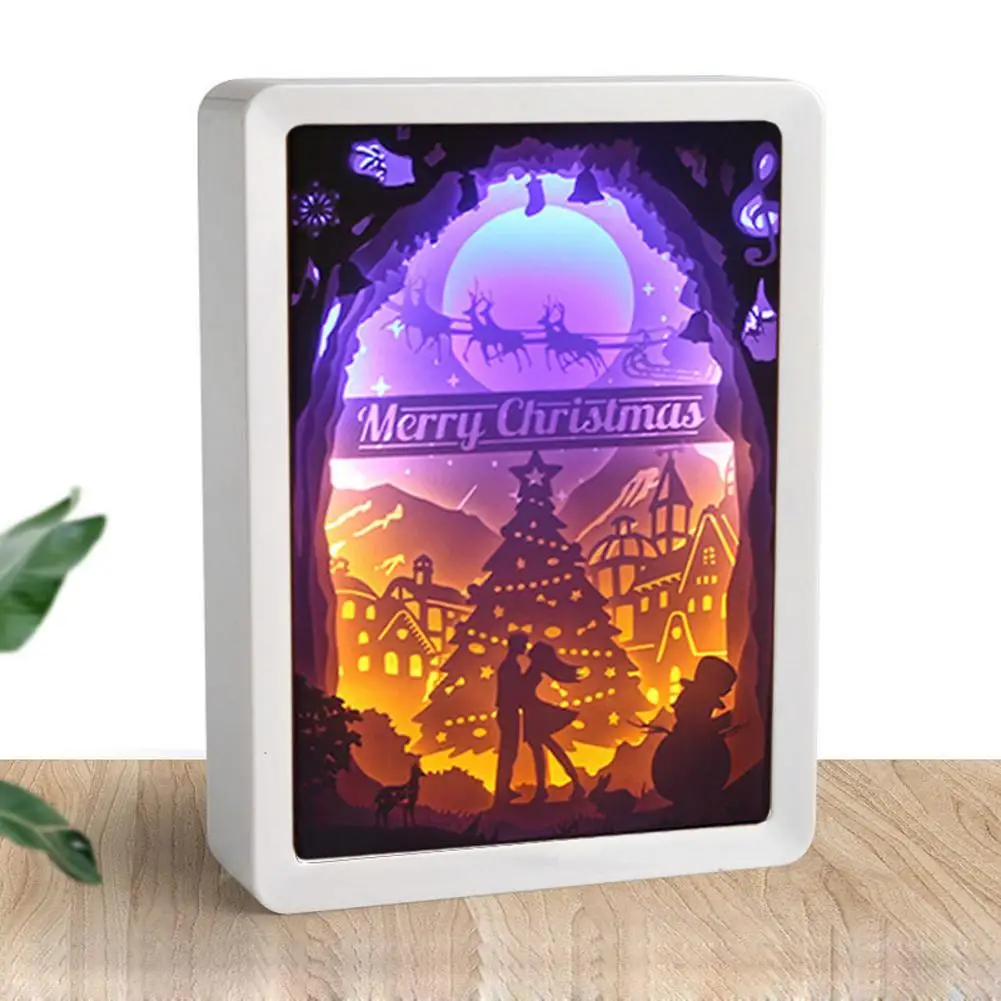 Рождество День благодарения Святого Валентина 3D резьба по бумаге ремесла