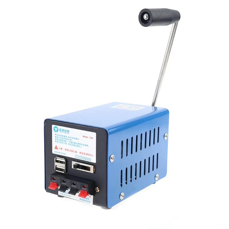 

Portable Emergency Generator Inverter Outdoor Manual Crank Dynamo Generator