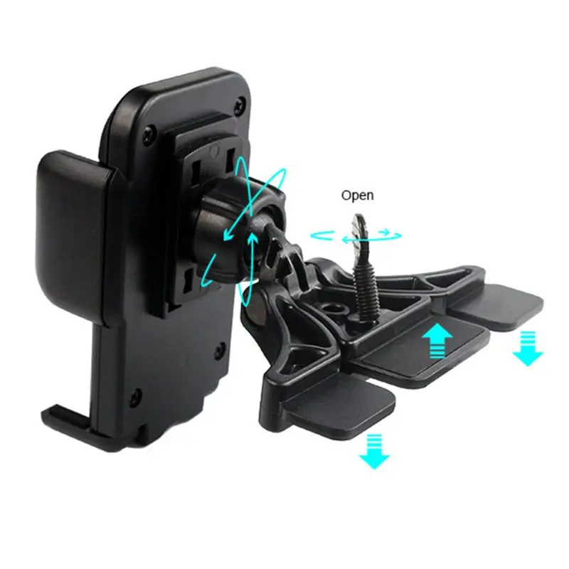  Universal 360° Car Cellphone Holder Cd Slot Mount Air Vent Smartphone Bracket