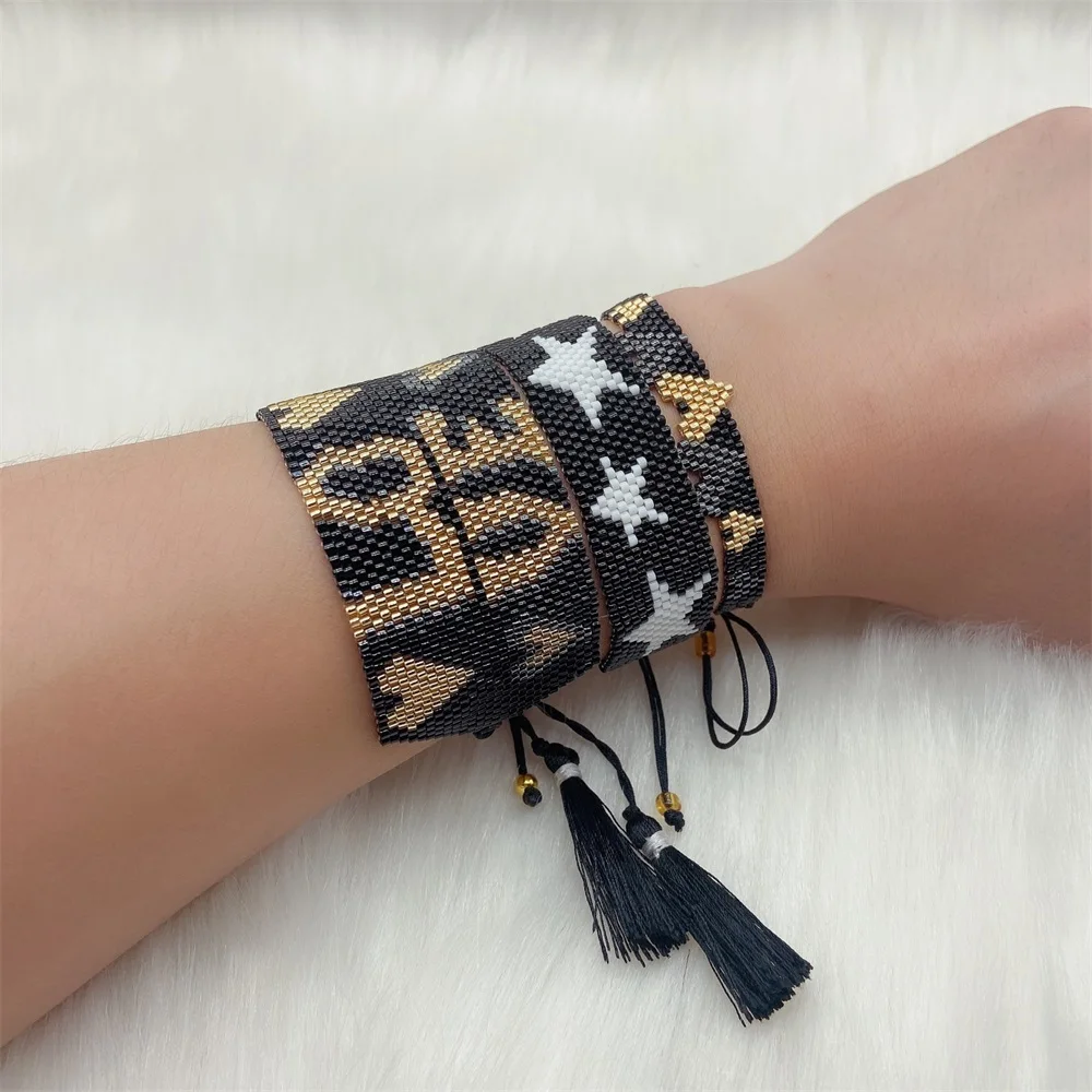 ZHONGVI Boho Women Bracelet Handmade MIYUKI Evil Eye Pulseras mujer Fashion Heart Bracelets Set Friendship Gifts Dropshipping