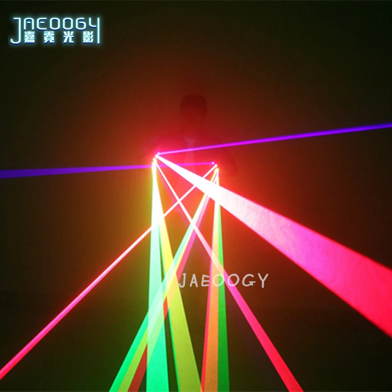 Новое поступление, лазерные перчатки RGB с 7 лазером, 2 шт., зеленые+ 3 шт., красные+ 2 шт., фиолетовые, синие, сценические перчатки для DJ, Клубные, вечерние, шоу
