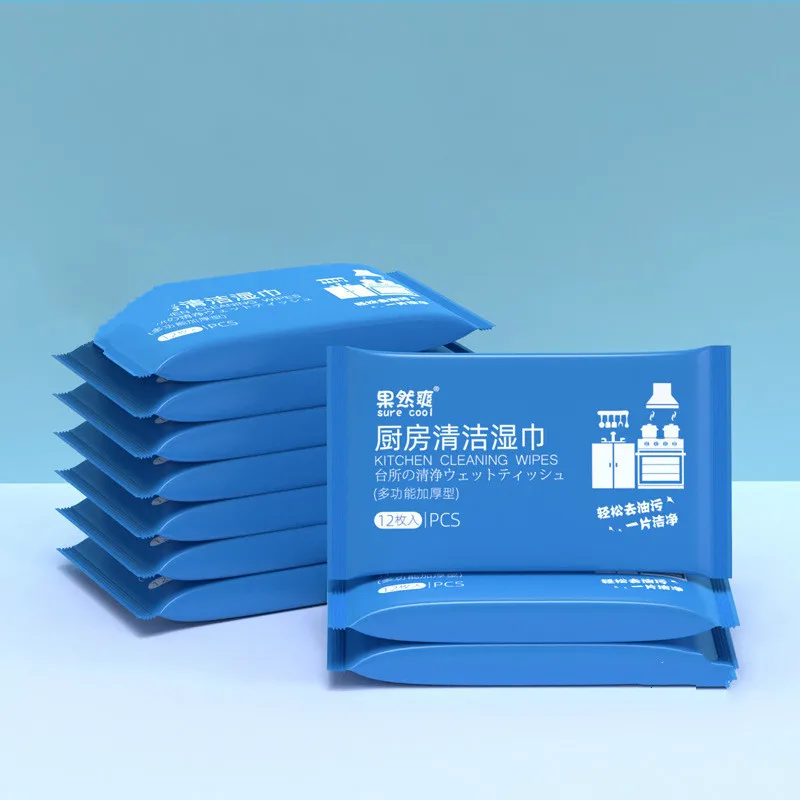 

12/60 Pieces of Disposable Household Kitchen Cleaning Wipes A Special Paper Towel for Strong Degreasing Kitchen Accessories