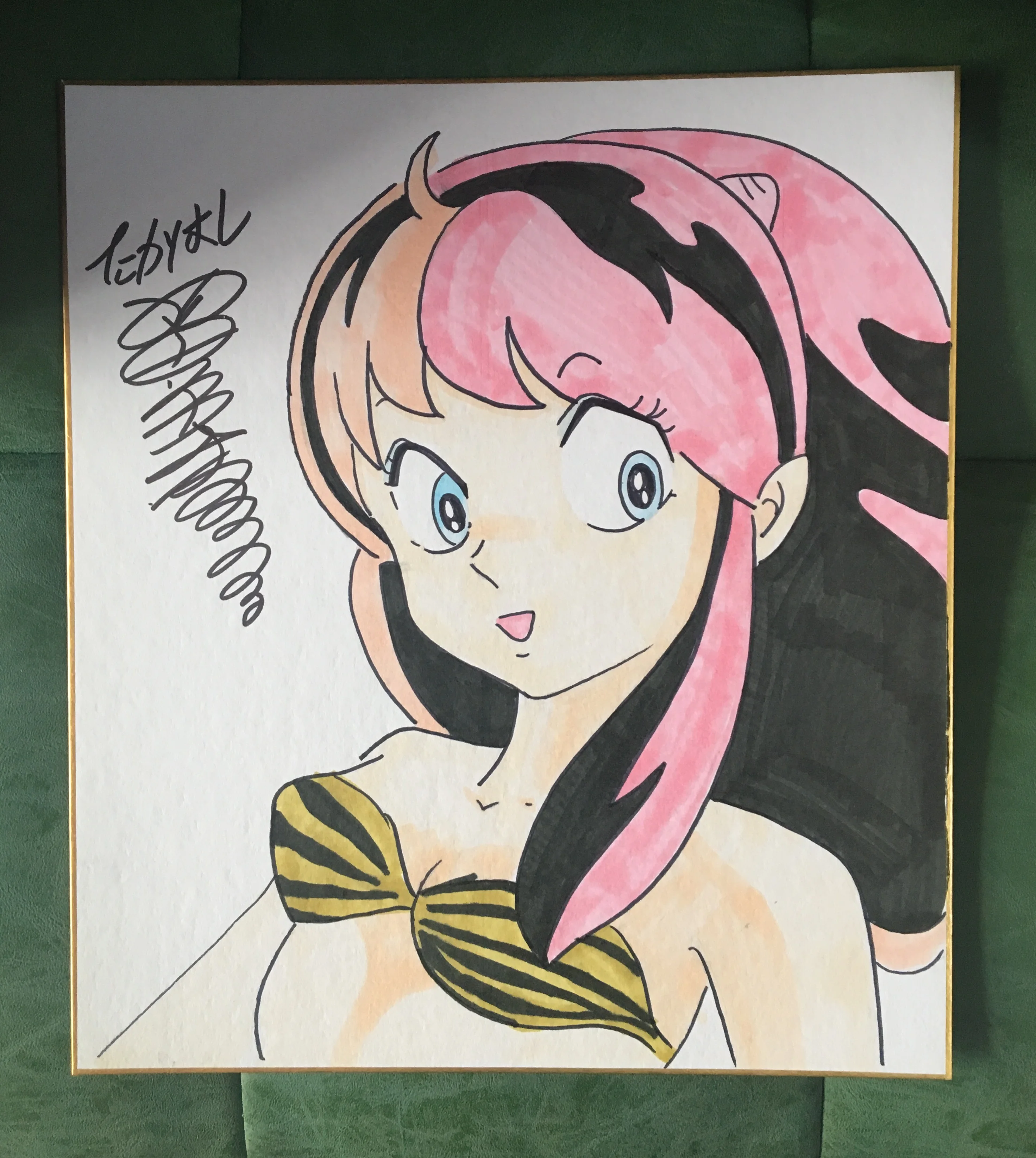 Рисование такахаши румико autographed shikishi доска объявлений Urusei Yatsura rare 79A