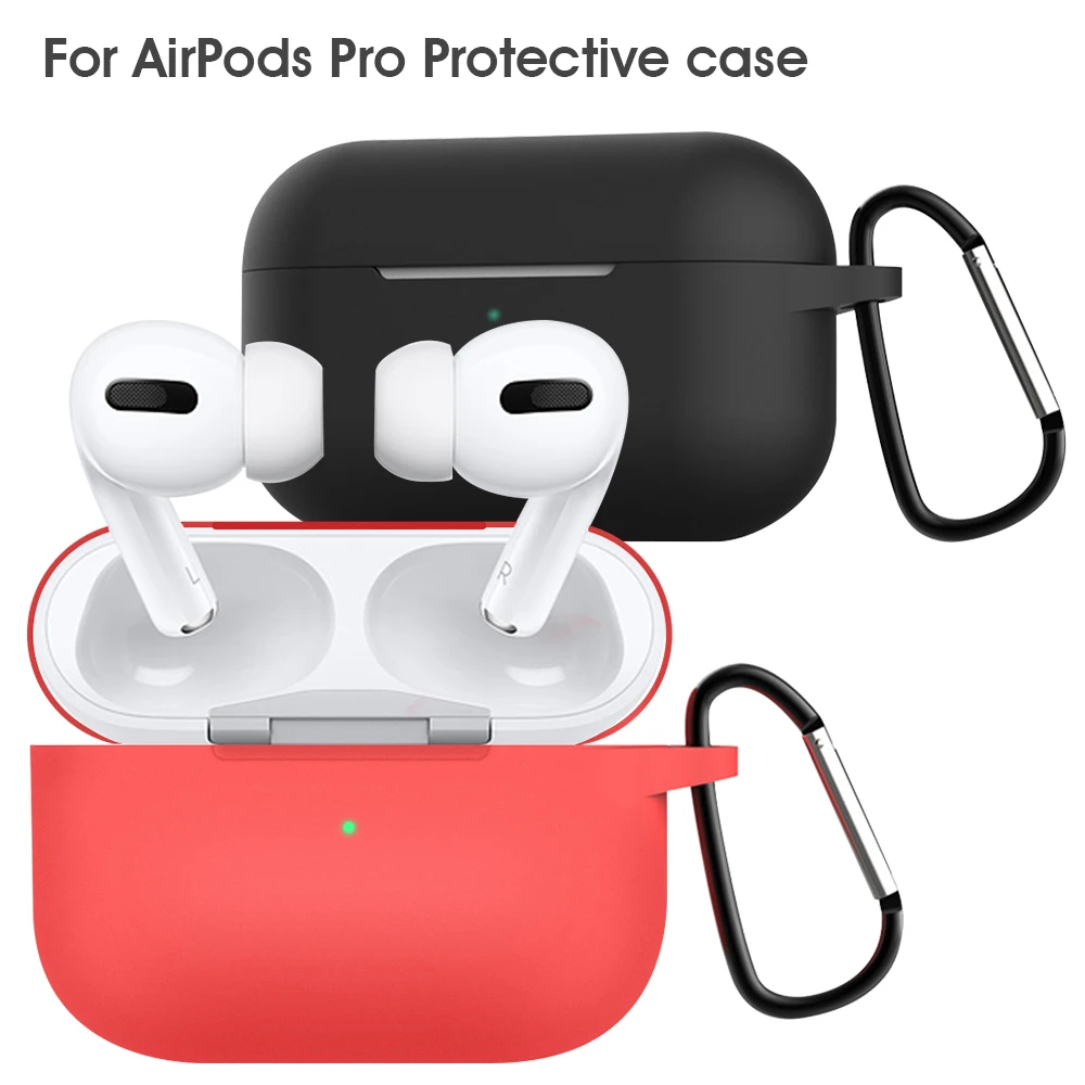 Силиконовый чехол для Apple AirPods Pro Чехол Bluetooth беспроводные наушники защитная крышка коробка для AirPods Pro коробка с брелком