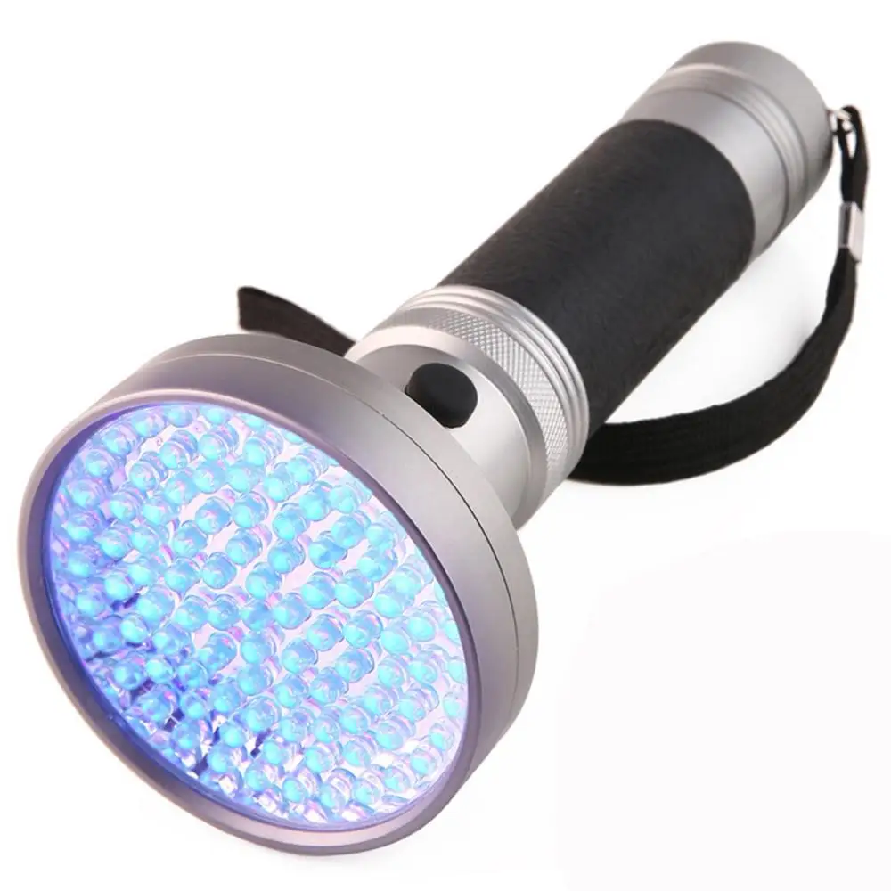 100 LED UV Flashlight Blacklight Ultra Violet Light Inspection Lamp Torch Light Fashion Waterproof Portable
