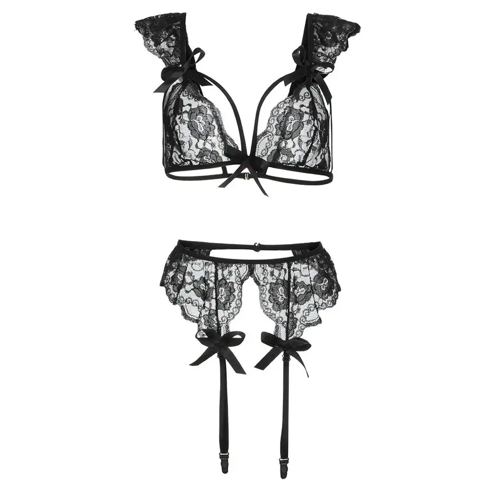 Цельное сексуальное нижнее белье Ночное белье Стринги Babydoll женский кружевной бюстгальтер ночное белье комплект пижамы Babydoll бандаж Unde Ns10