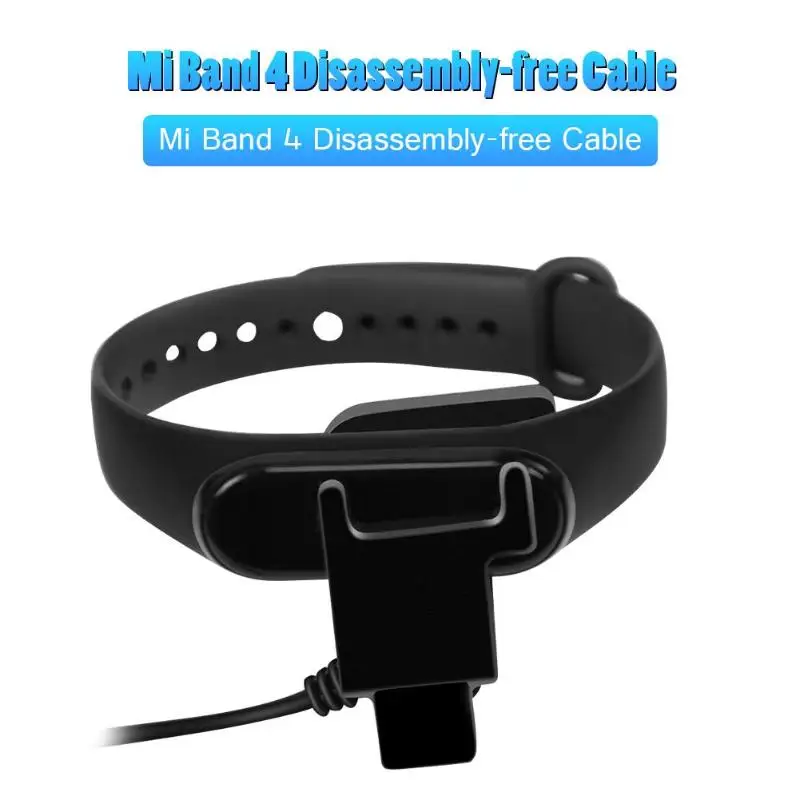 

USB Charger Dock Cable 20/100cm Back Clip Charger Adapter ABS Hard Shell More Stable and Durable for Xiaomi Mi Band 4