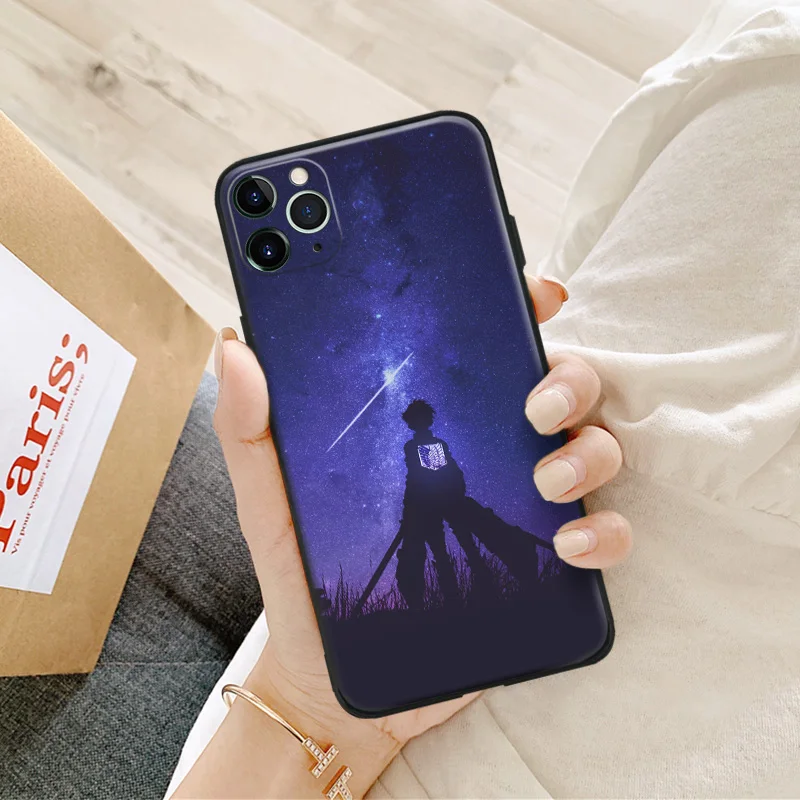 Shingeki no Kyojin eren yeager anime For iPhone se 6 6s 7 8 plus x xr xs 11 pro max soft silicone phone case cover shell | Мобильные