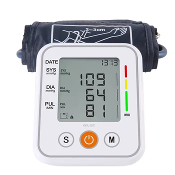 

YJT English Voice Wrist Blood Pressure Monitor Automatic Digital Tonometer Monitor Heart Rate Pulse Portable Tonometer BP