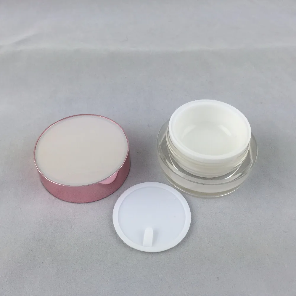 新款锥形瓶珠光白粉盖15g2