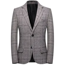 KANCOOLD модный брендовый мужской костюм, куртки, Осенний приталенный костюм на одной пуговице, блейзер, Модный стильный деловой английский костюм, куртки