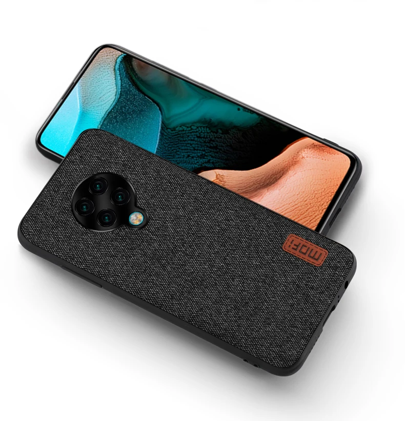 xiaomi leather case custom Cho Poco F2 Pro Ốp Lưng Bao Da MOFi Ban Đầu Dành Cho Xiaomi Poco F2 Pro Ốp Lưng Vải Vải Lưng Pocophone F2 pro Silicone Trường Hợp cases for xiaomi blue