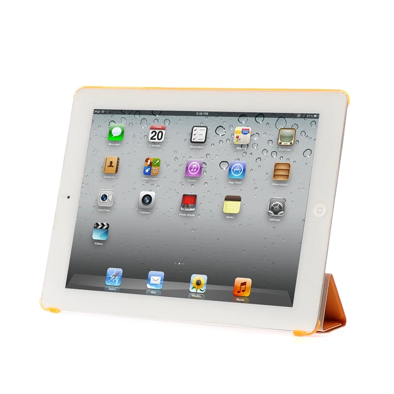 Умный чехол для ipad 4 3 2 ультра тонкий чехол из искусственной кожи с защелкой+ PC полупрозрачный чехол для Apple ipad 2 3 4# N