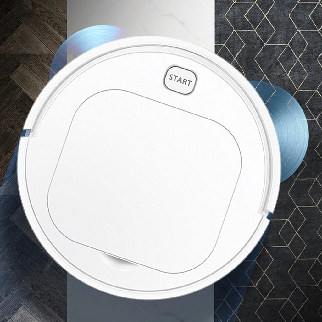 Робот-пылесос с аккумулятором по USB умный тихий самозаряжающийся чистит твердые