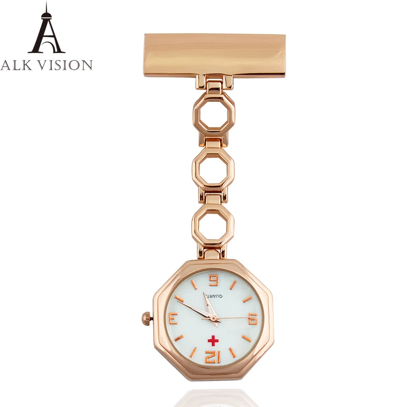 

Часы с клипсой на цепочке, японские кварцевые Подвесные часы для медсестер, мужчин и женщин, мужские стальные карманные часы