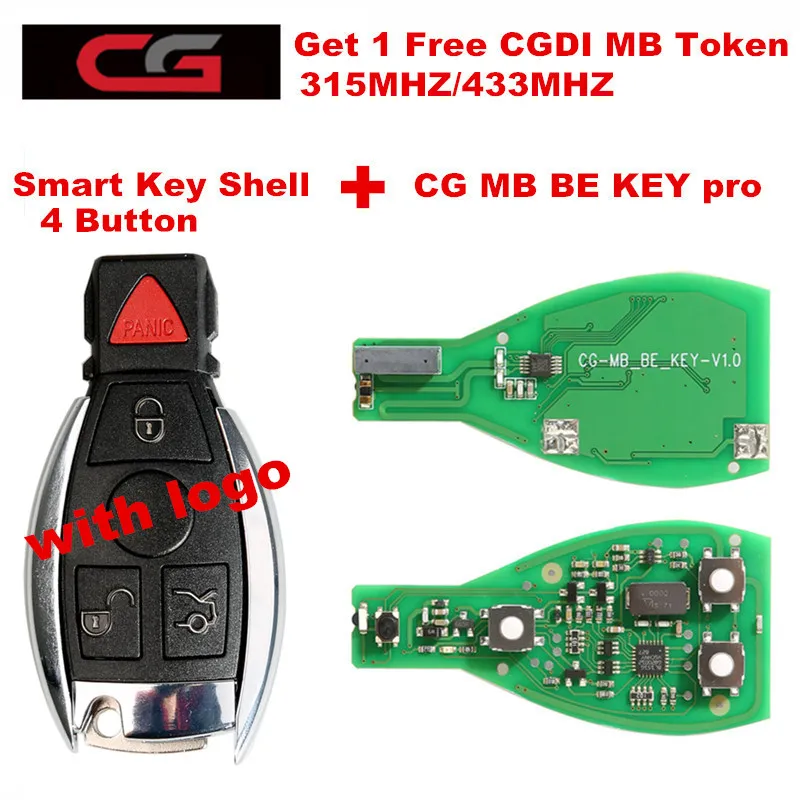 CG CGDI MB BE KEY pro получите 1 Бесплатный маркер работающий с смарт кейсом 4 кнопки для Benz