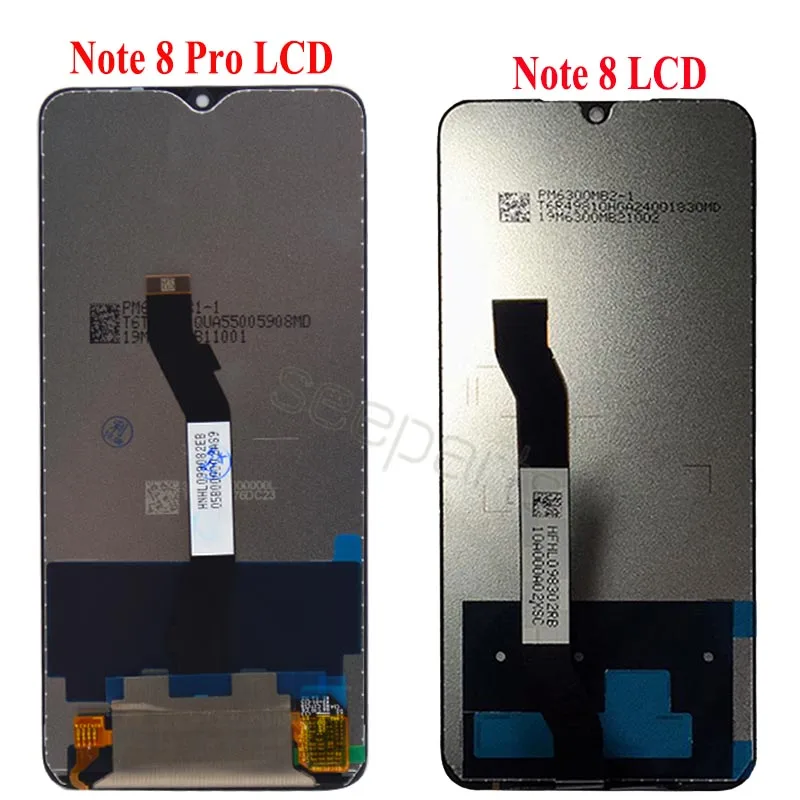 Для Xiaomi Redmi note 8 Pro lcd кодирующий преобразователь сенсорного экрана в сборе дисплей note 8 с рамкой Redmi note 8 pro lcd Замена