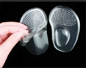 

2 Pairs Gel Silicone Forefoot Pad Insoles Inserts Massager Padsanti-slip For High Heels Women Shoes Sandals Shoes Accessories