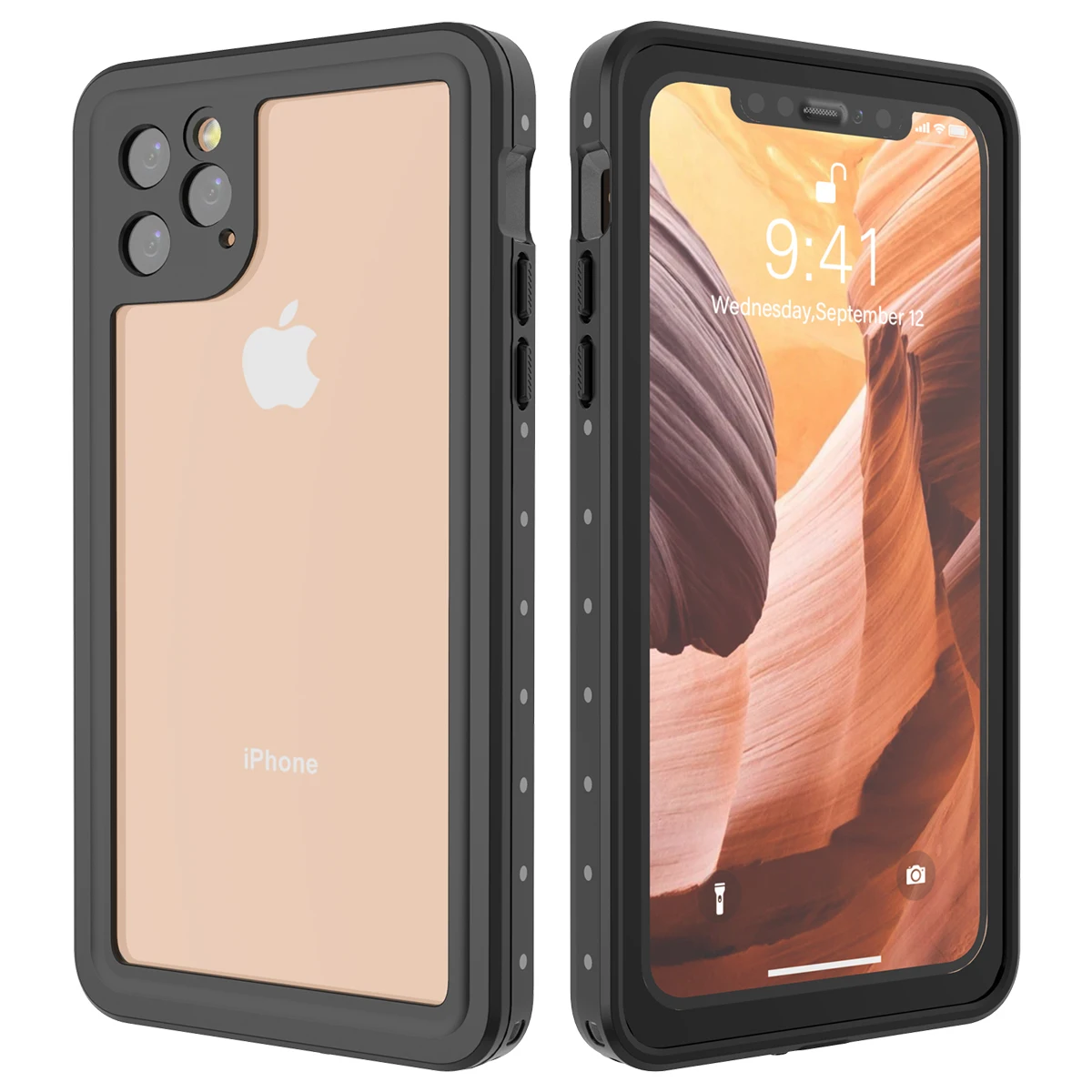 Для iPhone 11/11 Pro/11 Pro Max Dots узор защита на 360 градусов Водонепроницаемый пылезащитный ударопрочный чехол для задней панели защитный чехол