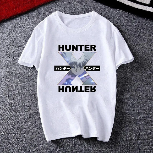 Men Women T-shirt Tops Kawaii Hunter X Hunter Tshirt Killua Zoldyck T-shirt Crew Neck Fitted Soft Anime Manga Tee Shirt Clothes 8