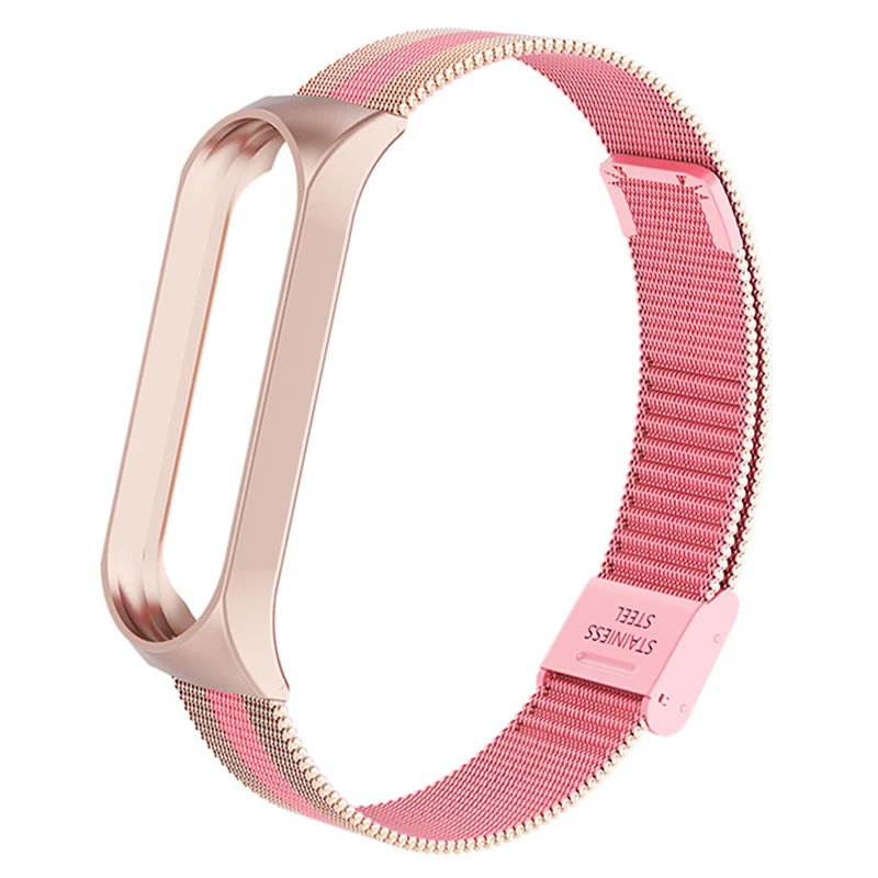 RE-PK Rovtop, умный браслет на запястье, ремешок для Xiaomi mi, 3, 4, mi Band, 4, 3, металлический браслет, браслет из нержавеющей стали, Z2 - Цвет: RE-PK