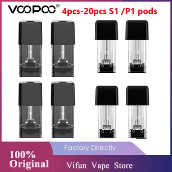 

Up to 20pcs VOOPOO Drag NANO Pod Cartridge 1.0ml Pod-S1 wi/ 1.8ohm Coil & 1.6ml Pod-P1 wi/ 1.5ohm Coil for VOOPOO Drag NANO