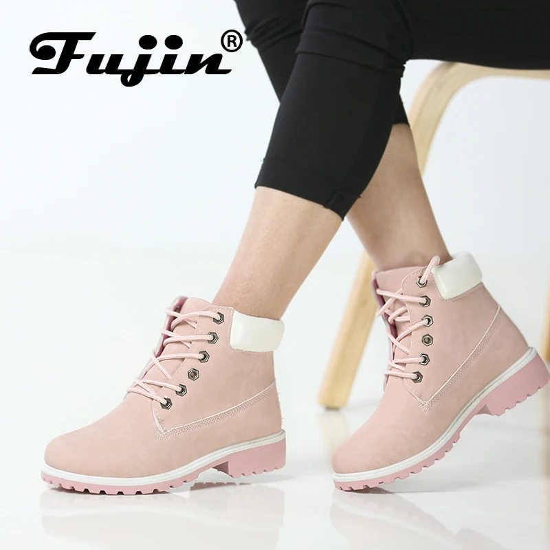 Online Winter boots women shoes 2019 warm fur plush sneakers women snow boots women lace up ankle boots winter shoes woman botas mujer