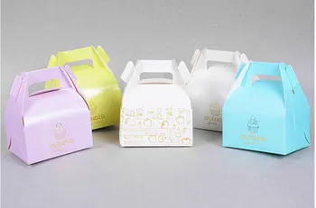 

15pcs Gift Box With Handle birthday paper candy box wedding favors candy boxes Kids Party Favor Box DIY