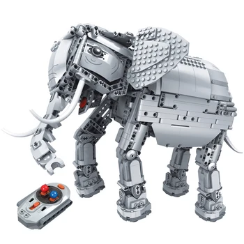 

Winner 7107 Technic Creators 1542pcs Creative RC Remote Control Elephant Animal Electric Building Blocks Toys for Children