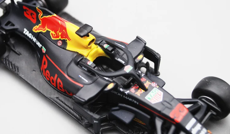  Bburago 1/43 1:43 2018 RB14 Red Bull Verstappen No33 F1 Formula 1 Racing Car Diecast Display Model 