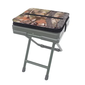 야외 캠핑 피크닉 낚시 EVA 좌석 쿠션 조정 가능한 스트랩과 위장 사냥 쿠션 습기 증거 앉아 패드