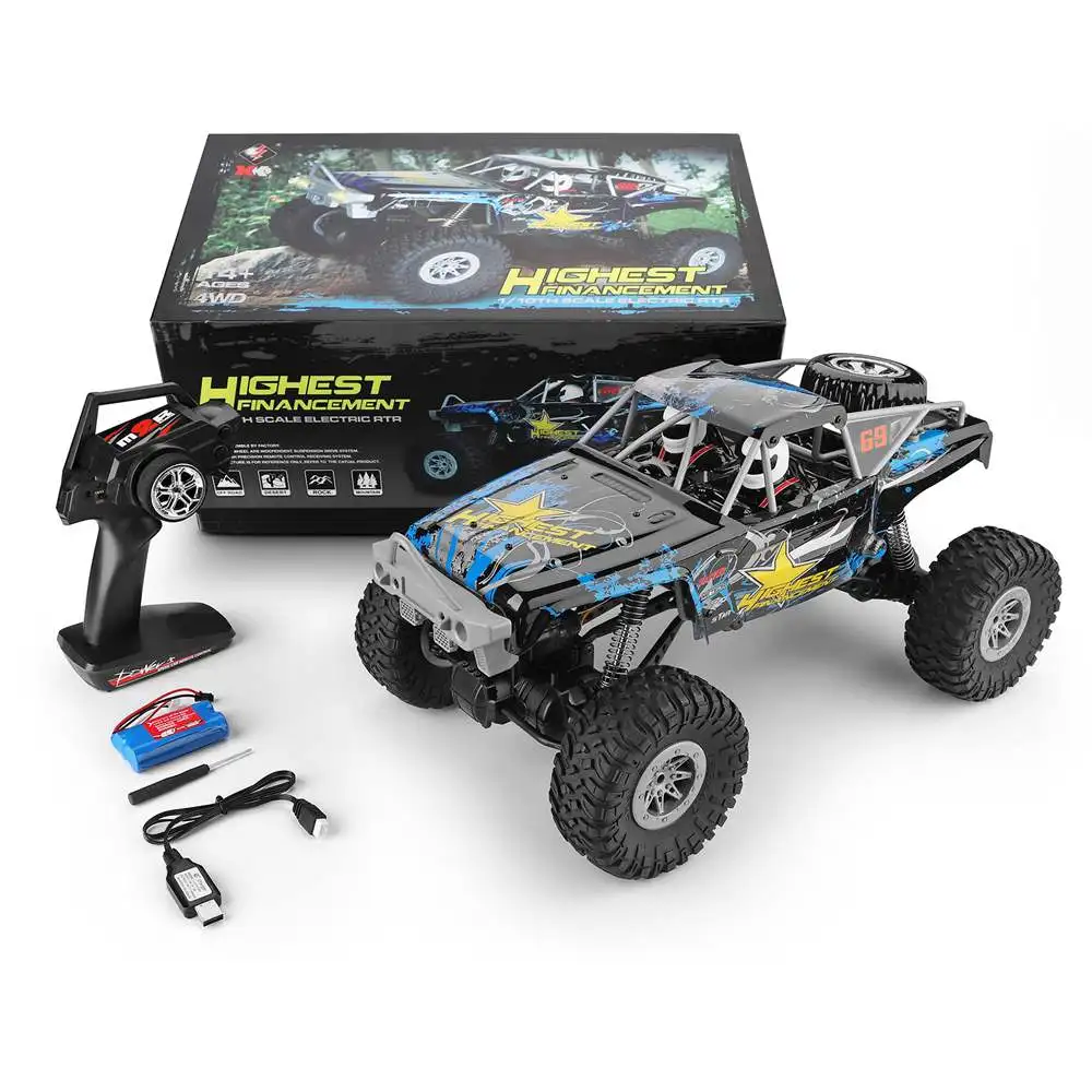 

WLtoys 104310 2.4G 1/10 4WD Double Bridge Crawler RC Car 40 Minis Using With Transmitter Charger New Toys For Kids Toys