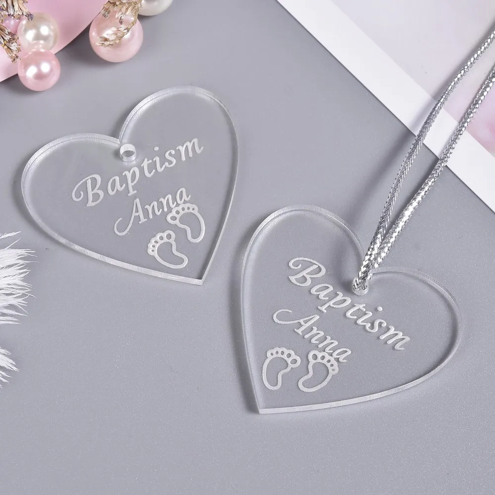 Style 14 100 шт Персонализированные Выгравированные прозрачные любовь сердца свадебное имя ярлыки детский душ Декор Подарочные бирки крещение ярлыки сувениры 4 см - Цвет: Style 14