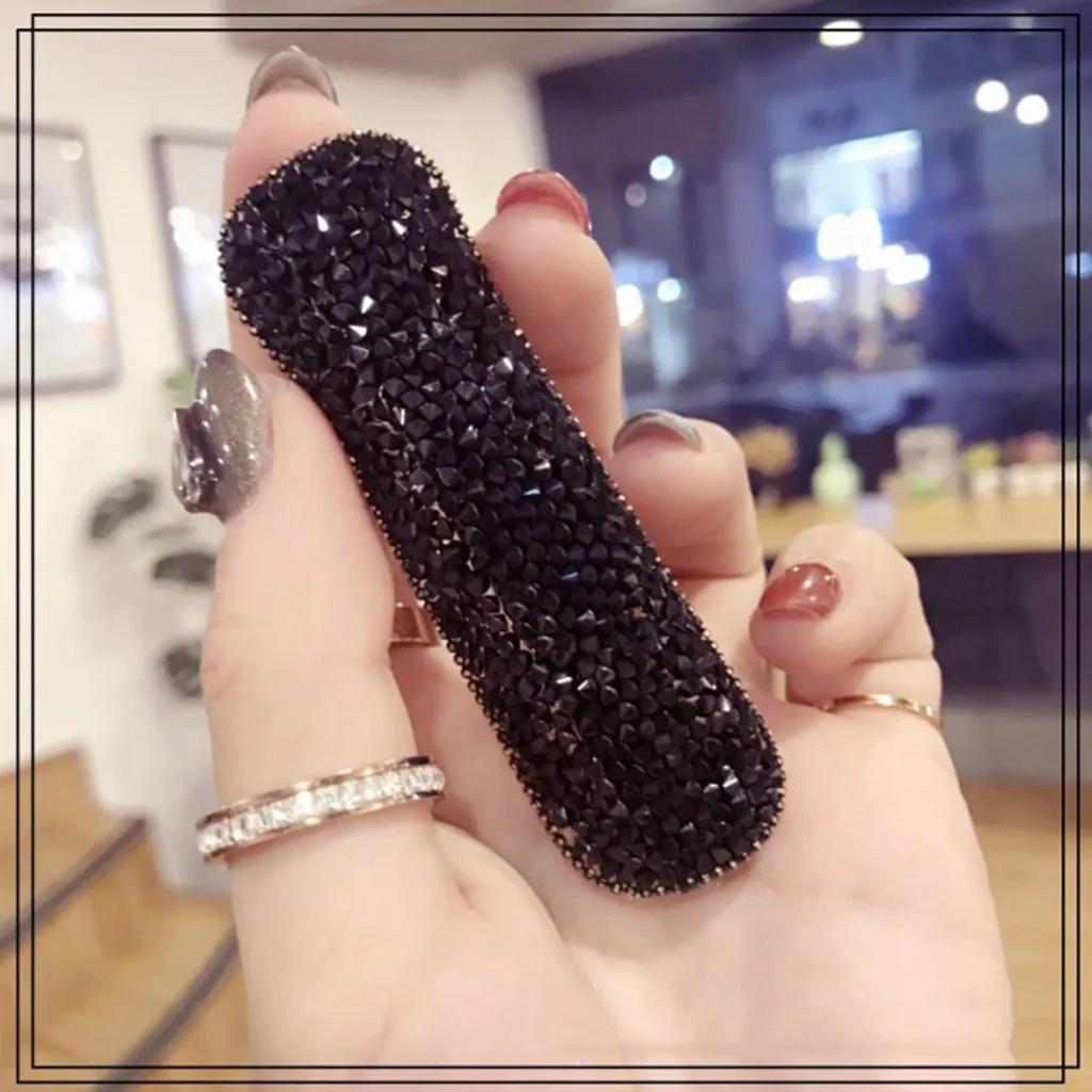 Квадратные капли Полный алмаз горный хрусталь Металлический челка зажим «утиный клюв» шпилька блестящая ins explosion аксессуары mujer заколки 05