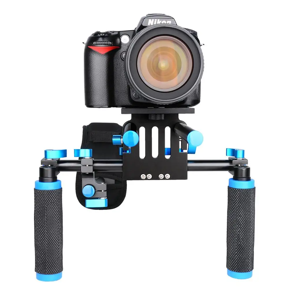 Прочный Алюминий сплав и abs DSLR Камера плечевая/ручной стабилизатор комплект для