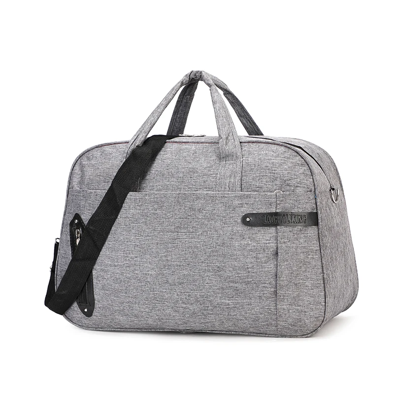 Высококачественная Водонепроницаемая оксфордская Женская дорожная сумка, Мужская Большая вместительная сумка-Органайзер для путешествий, сумки для ручной клади, упаковочные кубики - Цвет: Gray Travel bag