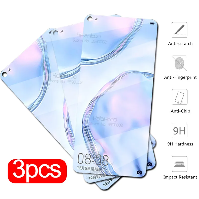 3pcs protective Glass For huawei p40 lite p30 light p20 pro p9 p10 p 40 30 20 smart Z 2019 screen protector tempered Film | Мобильные