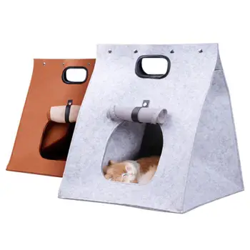

Yiwa Warm Washable Felt House Animal Cave Nest for Pet Cat Dog Sleeping