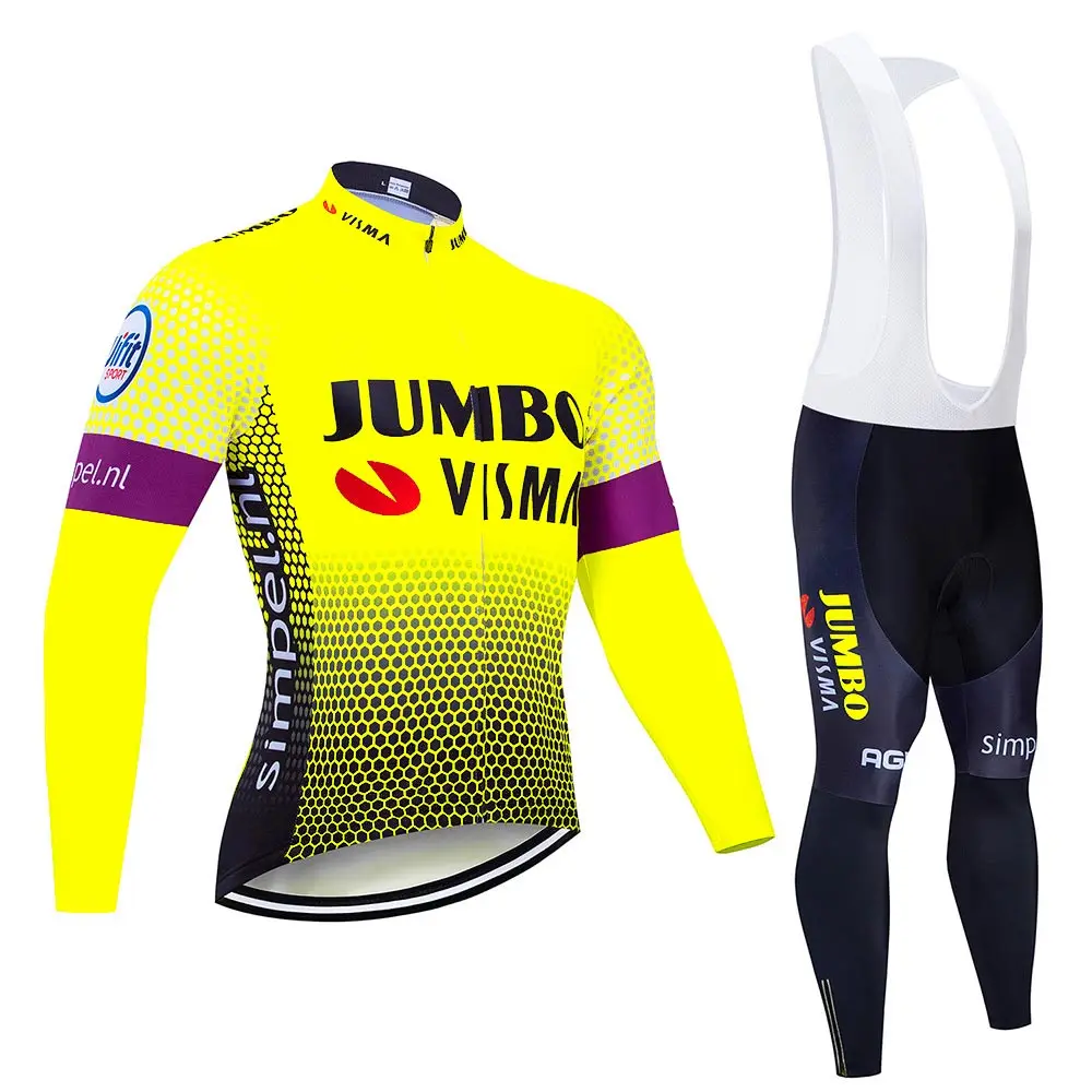 Lotto Pro team Велоспорт Джерси быстросохнущие с длинным рукавом Майки и велошорты комплекты одежды для велоспорта