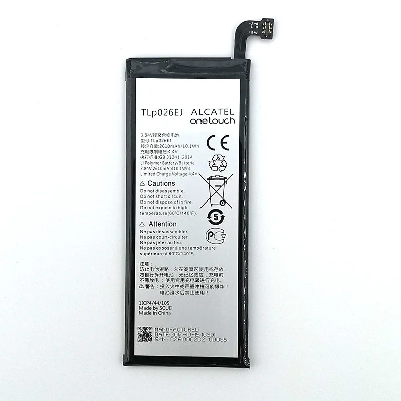 100% Оригинальный 2610mAh TLP026E2 TLp026EJ Аккумулятор для телефона ALCATEL ONE TOUCH IDOL 4 6055K OT 6055 Idol