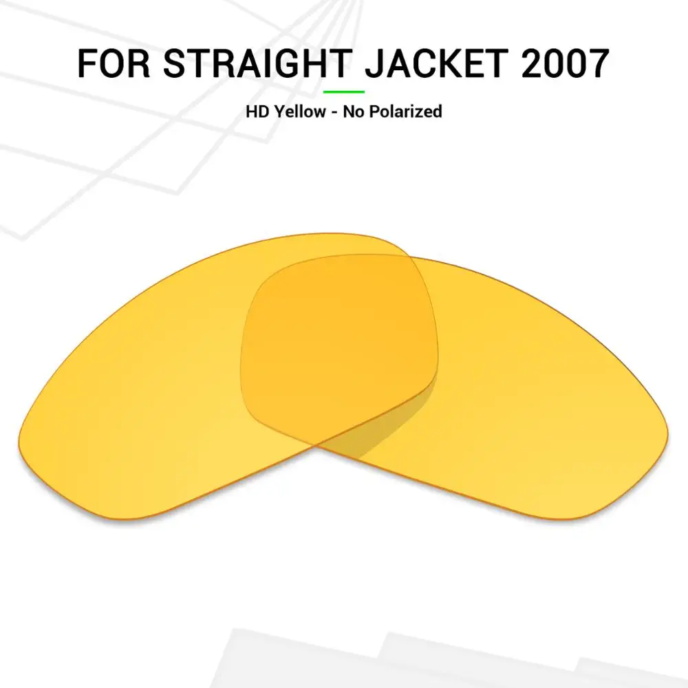Mryok Сменные линзы для солнцезащитных очков Оукли прямая куртка 2007 HD желтый