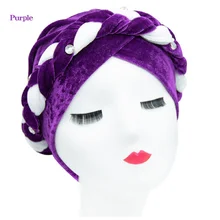 

Velvet Twist Head Scarf For Muslim Women Muslim Turban Islamic Inner Hijab Caps Femme Musulman Turbante Mujer Headwear