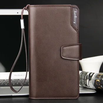 

Long Style High Quality Men Wallets Card Holder Male Purse Zipper Large Capacity Brand PU Leather Wallet For Men