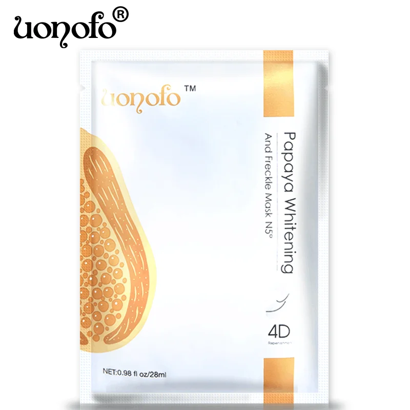 UONOFO 4DFruit Essence маска для лица папайя алоэ гранат маска для лица удаление черных точек увлажняющая маска уход за кожей