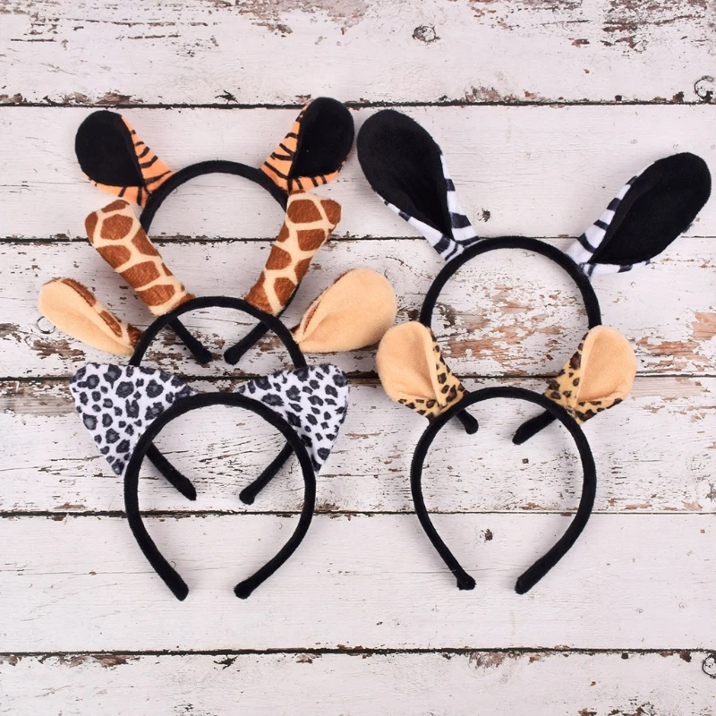 Halloween Animal Costume Ears Hair Hoop Tail Set Cosplay Party