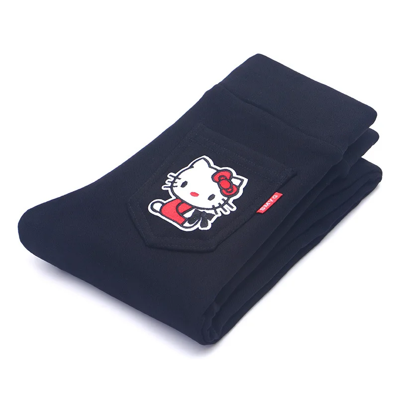 Girls Autumn Winter Leggings Kids Pants with Fleece Children Warm Trousers Velvet Thickening Stretchy Leggings for Girls